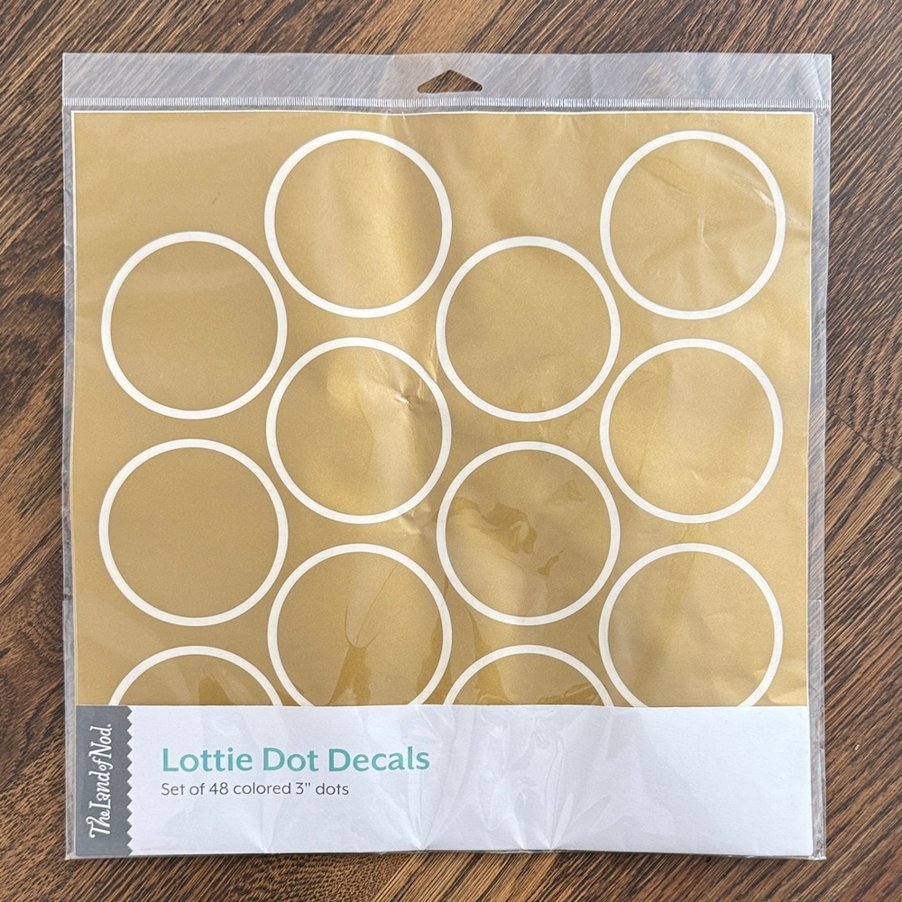 The Land of Nod Lottie Dot Decals in Gold